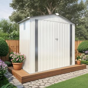Metal Storage Shed, Tool Shed with Peaked Roof