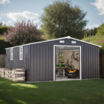 Outdoor Storage Shed, 12x10 FT Large Backyard Sheds