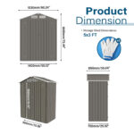 Outdoor Storage Shed, Metal Tool Shed