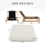 43.3" Oversized Accent Chairs for Living Room & Bedroom, Giant Bean Bag Cloud Chair