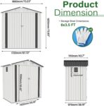 Metal Storage Shed, Tool Shed with Peaked Roof