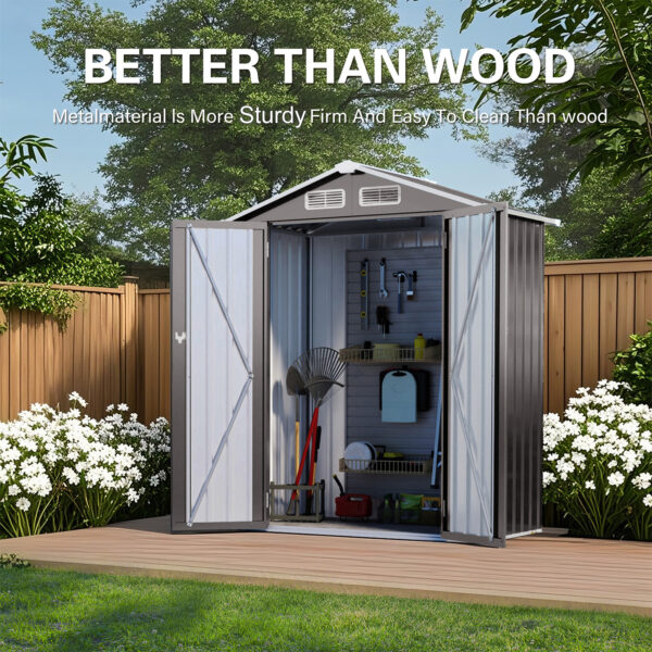 Outdoor Storage Shed, Metal Tool Shed