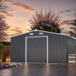 Outdoor Storage Shed, 12x10 FT Large Backyard Sheds