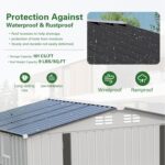 Metal Storage Shed, Tool Shed with Peaked Roof