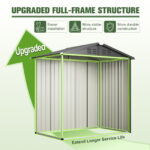 Outdoor Storage Shed, Utility Metal Garden Tool Shed