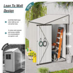 8 X 4 Ft Outdoor Storage Shed, Metal Garden Tool Shed