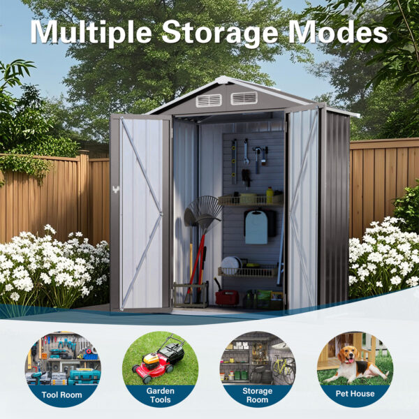 Outdoor Storage Shed, Metal Tool Shed
