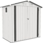 Metal Storage Shed, Tool Shed with Peaked Roof