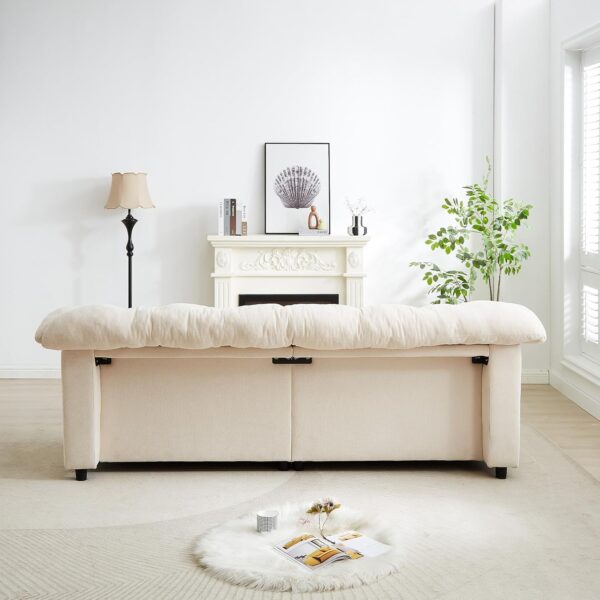 99.2" Chenille Modern Comfort Deep Seat Sofa for Living Room