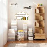 Rotating Bookshelf, 360° Display Round Spinning Bookshelf