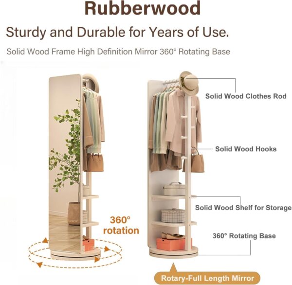 68'' x 19 Full Length Mirror with Storage Stand