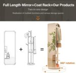 68'' x 19 Full Length Mirror with Storage Stand