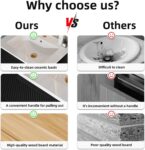 24 Bathroom Vanity with Sink. Floating Bathroom Vanity with Ceramic Sink & 2 Storage Drawers. Soft-Close Doors. Modern Wall Mount Bathroom Storage Cabinet for Small Space (Matte Black. 24)