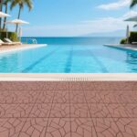 44 PCS Plastic Interlocking Deck Tiles. 12 x 12 Patio Outdoor Deck Tiles. Self-draining. Square Patio Floor Decking Tiles for Porch. Poolside. Balcony. Backyard. Indoor and Outdoor Use (Red+Brown)