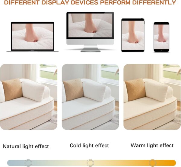 106 L-Shaped Boneless Couches for Living Room No Assembly Required