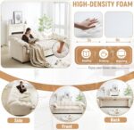 99.2" Chenille Modern Comfort Deep Seat Sofa for Living Room