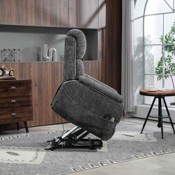 Power Lift Recliner Chair for Elderly. Lazy Recliner Chair with Massage and Heating. Extra Wide Recliner Seat with Cup Holder