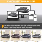 3-in-1 Convertible Sleeper Sofa Bed. 78.7 Teddy Fabric Foam-Filled Folding Floor Sofa Couch Bed. Convertible Loveseat Sleeper Guest Bed with 2 Pillows for Living Room Apartment Office (Grey)