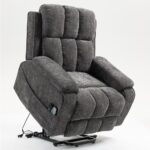 Power Lift Recliner Chair for Elderly. Lazy Recliner Chair with Massage and Heating. Extra Wide Recliner Seat with Cup Holder