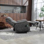 Power Lift Recliner Chair for Elderly. Lazy Recliner Chair with Massage and Heating. Extra Wide Recliner Seat with Cup Holder