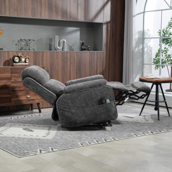 Power Lift Recliner Chair for Elderly. Lazy Recliner Chair with Massage and Heating. Extra Wide Recliner Seat with Cup Holder