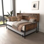 77'' Twin Daybed with Trundle for Bedroom and Guest Room