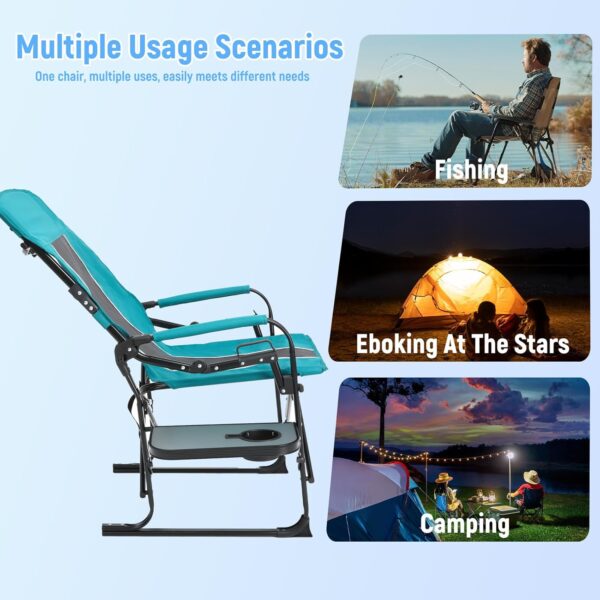 Camping Directors Chair with Side Table