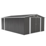 Outdoor Storage Shed, Utility Metal Garden Tool Shed