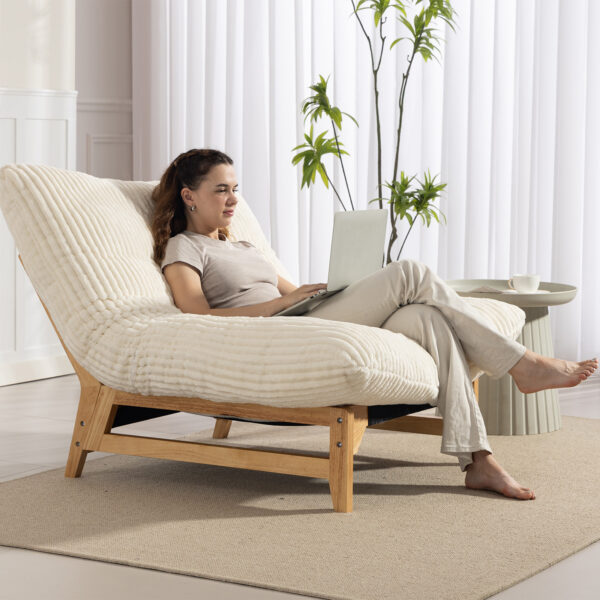 43.3" Oversized Accent Chairs for Living Room & Bedroom, Giant Bean Bag Cloud Chair