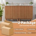 60 Inch Bathroom Vanities with Ceramic Sink Combo