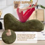 59'' Chaise Lounge Chair Indoor Bean Bag Yoga Chairs for Adults