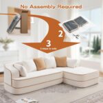 106 L-Shaped Boneless Couches for Living Room No Assembly Required