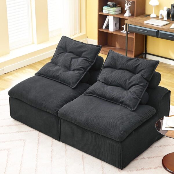 66'' 2 Seat Chaise Lounge Chair Indoor for Living Room