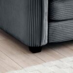 Oversized Chaise Lounge Chair Indoor with Ottoman. 37 W Corduroy Single Sofa Chair. Modern Couch with Deep Seat. Sleeper Chair Comfy Cloud Couch for Living Room Bedroom Office Apartment