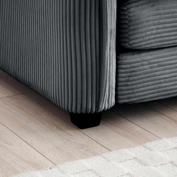 Oversized Chaise Lounge Chair Indoor with Ottoman. 37 W Corduroy Single Sofa Chair. Modern Couch with Deep Seat. Sleeper Chair Comfy Cloud Couch for Living Room Bedroom Office Apartment