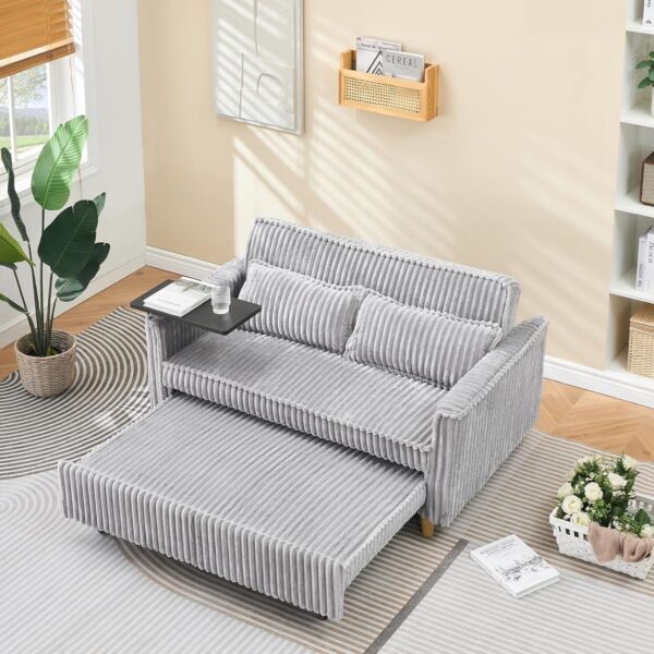 54 Convertible Sofa Bed. 3-in-1 Sleeper Sofa with Pull-Out Bed