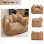 Giant Bean Bag Sofa Chairs. Oversized Bean Bag Couch. Modern Lazy Sofa Chair with Memory Foam Filled. Floor Lounge Chair for Living Room. Bedroom. Apartment (Coffee)