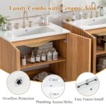 60 Inch Bathroom Vanities with Ceramic Sink Combo