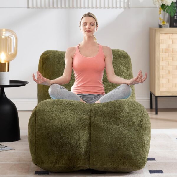 59'' Chaise Lounge Chair Indoor Bean Bag Yoga Chairs for Adults