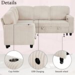 81'' Modular Sectional Sleeper Sofa with Pull Out Bed