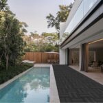 9 PCS Heavy-Duty & Recyclable Wood-Plastic Interlocking Deck Tiles 11.8 x 11.8- Outdoor and Indoor for Patio. Balcony. Porch. Backyard. Bedroom (Black)