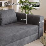 78 Inch Futon Sofa Bed 2-in-1 Folding Convertible Sofa Bed