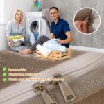 Wedge Headboard Pillow. Solid Color Rest Reading Pillow Headboard. Twin Headboard Pillow with Pocket. Positioning Support. Bolster Triangular Pillow. Long Pillow for Headboard. Grey. 59