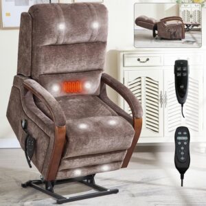 23'' Power Lift Recliner Chair for Elderly with Massage and Heat