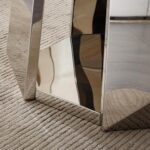 Round Dining Table for 2-4. 47 Modern Circle Wooden Faux Marble Kitchen Table. Marble Dining Room Table with Metal Base for Dining Room. Kitchen. Living Room (Style 3: Gray & Silver)