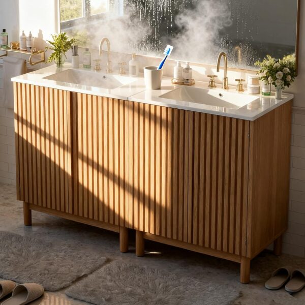 60 Inch Bathroom Vanities with Ceramic Sink Combo