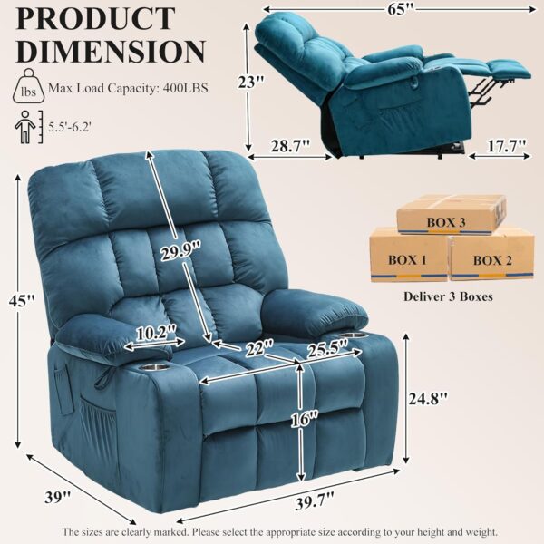 Oversized Lazy Boy Power Recliner Chair for Big and Tall 400 LBS