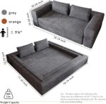 78 Inch Futon Sofa Bed 2-in-1 Folding Convertible Sofa Bed