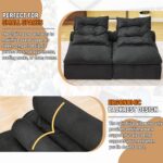 66'' 2 Seat Chaise Lounge Chair Indoor for Living Room