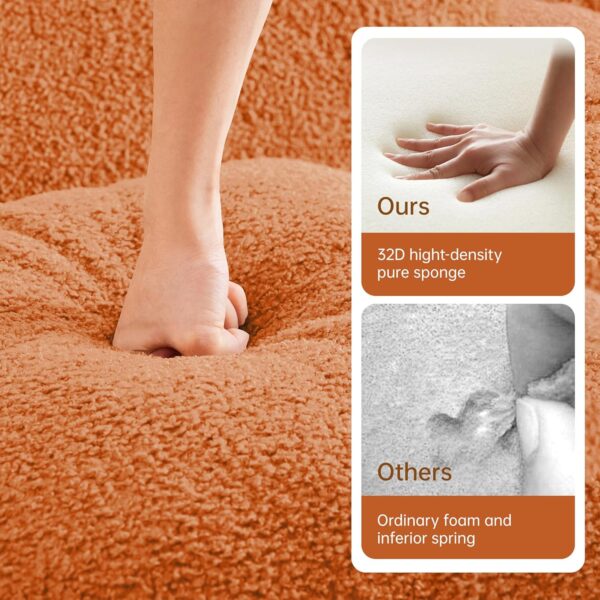 82'' L Shaped Couch Boneless Couches for Living Room